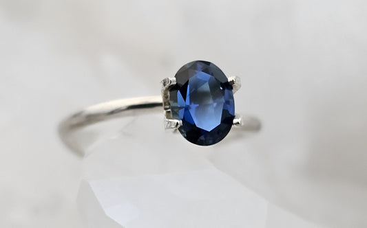 1.27 ct Oval cut - Deep royal blue natural Australian sapphire