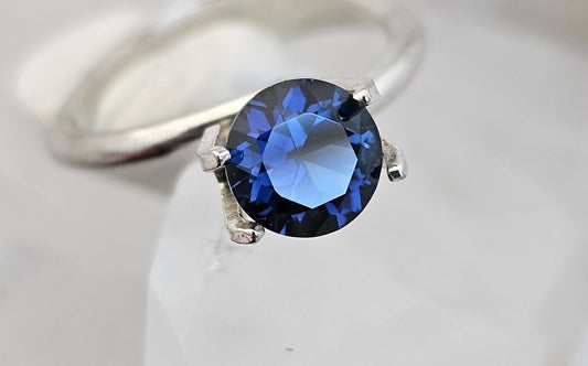 1.40 ct Round brilliant - Strong blue natural Australian sapphire